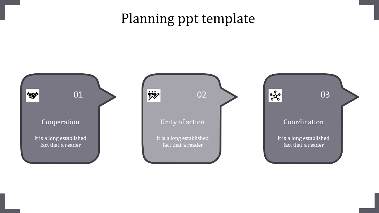 Free - Attractive PowerPoint Planning Template Slide Designs